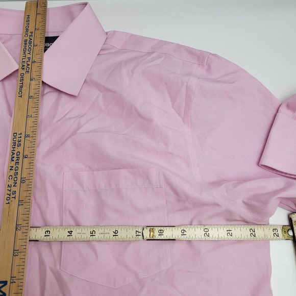 Bonobos Men's L Large 16 1/2 35 Long Sleeve Button Front Pink Barbie Shirt - Picture 7 of 8
